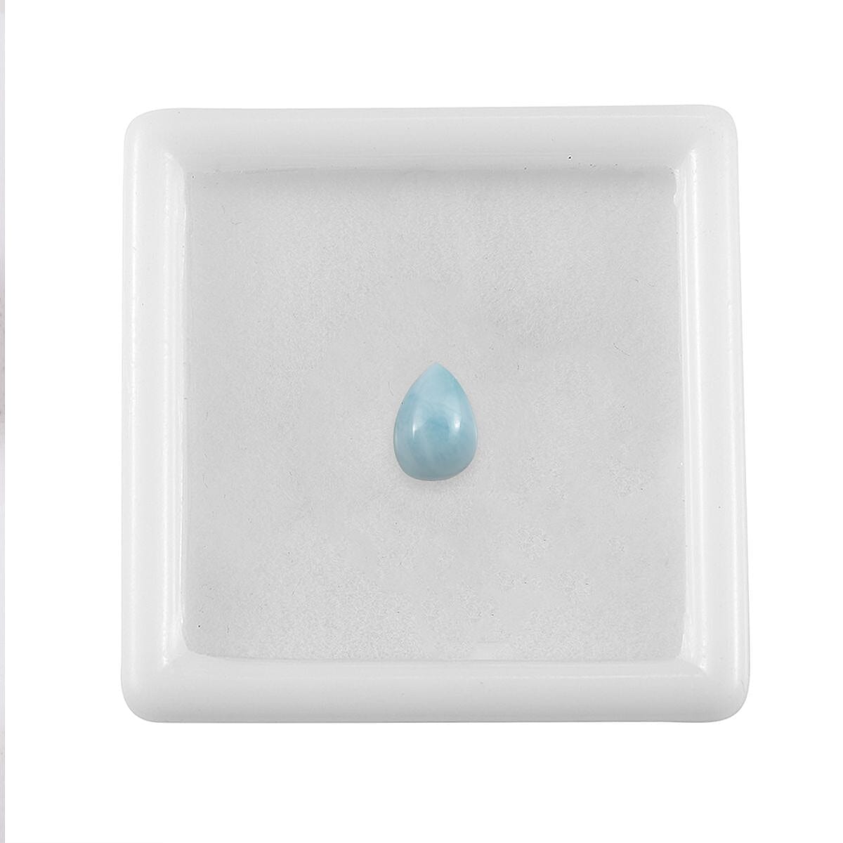 Larimar (Pear 7x5 mm) 0.67 ctw Loose Gemstone image number 3
