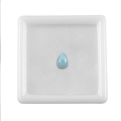 Larimar (Pear 7x5 mm) 0.67 ctw Loose Gemstone
