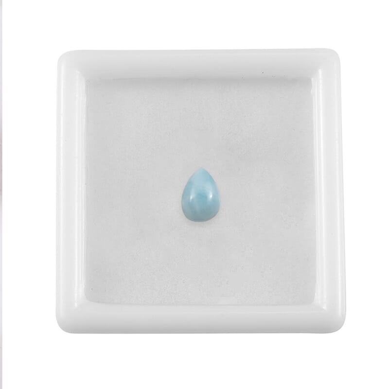 Larimar (Pear 7x5 mm) 0.67 ctw Loose Gemstone