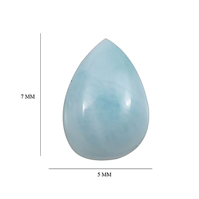 Larimar (Pear 7x5 mm) 0.67 ctw Loose Gemstone