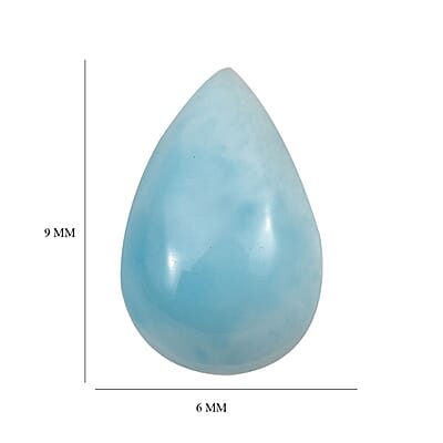 AA Larimar (Pear 9x6 mm) 1.15 ctw Loose Gemstone