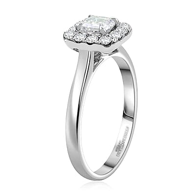  Modani 950 Platinum Asscher Cut Diamond VS 1.06 ctw Ring (Size 10.0) 5.65 Grams 