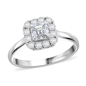 Modani 950 Platinum Asscher Cut Diamond VS Ring (Size 5.0) 5.65 Grams 1.06 ctw