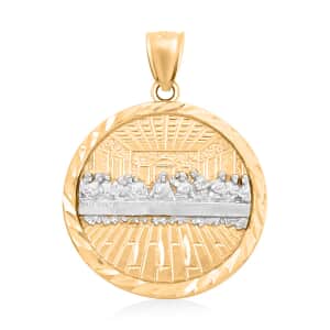 Made in America 10K Yellow Gold Last Supper Pendant 3.70 Grams