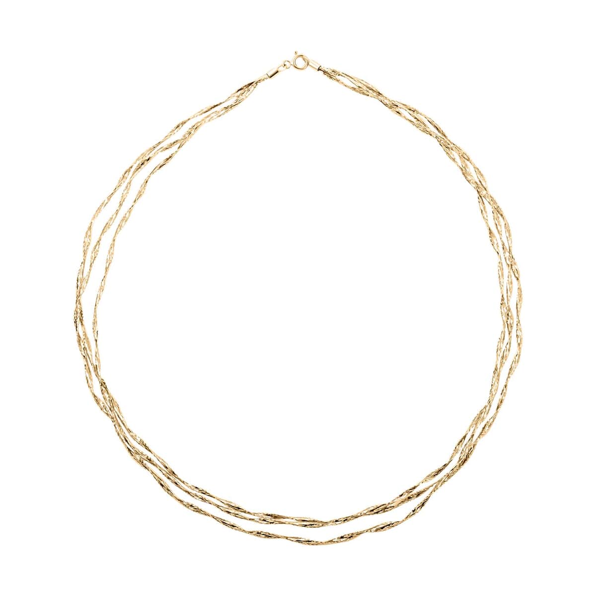 Nastri Italian 10K Yellow Gold Necklace 18 Inches 2.60 Grams image number 0