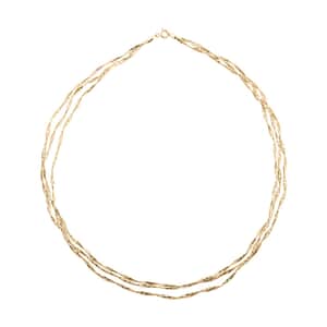 Nastri Italian 10K Yellow Gold Necklace 18 Inches 2.60 Grams