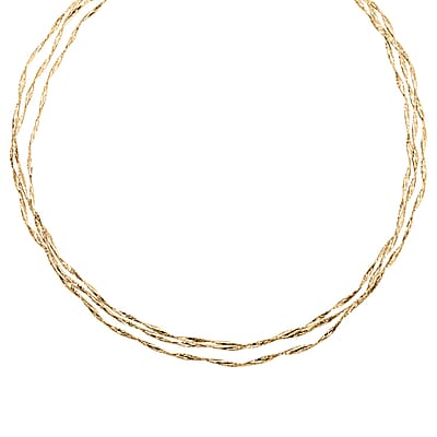 Nastri Italian 10K Yellow Gold Necklace 18 Inches 2.60 Grams