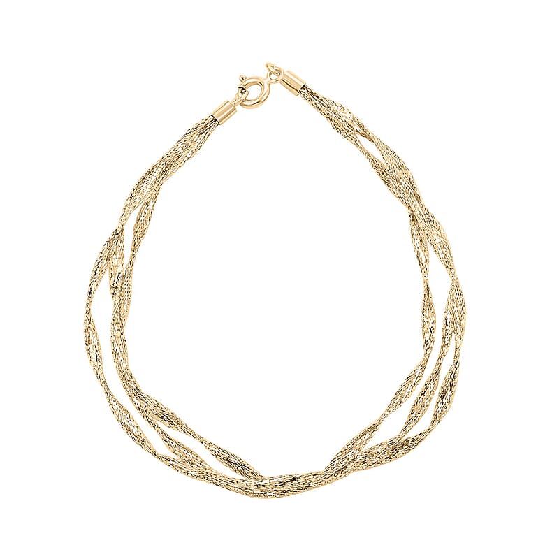 Nastri Italian 10K Yellow Gold Bracelet (7.50 In) 1.35 Grams