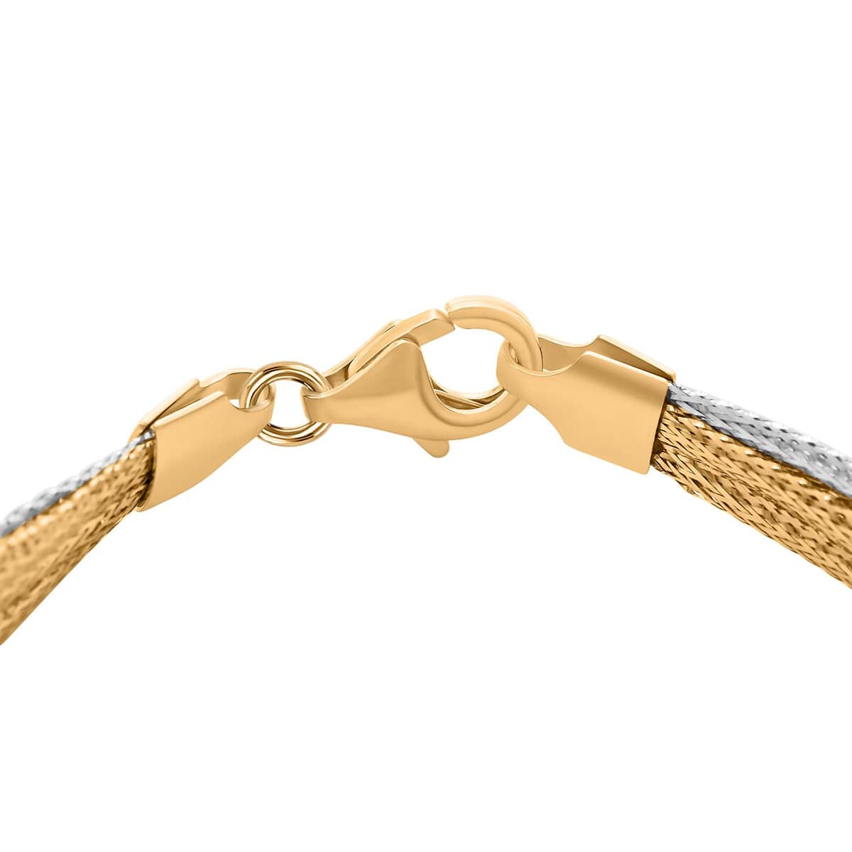 Mare Colorato Italian 10K Yellow, Rose and White Gold Bracelet (7.50 In) 2.40 Grams image number 3