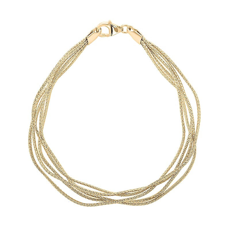 Mare Italian 10K Yellow Gold Bracelet (7.50 In) 2.40 Grams