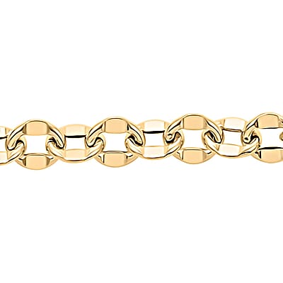 Specchio Rolo Italian 10K Yellow Gold Bracelet (7.50 In) 6.20 Grams