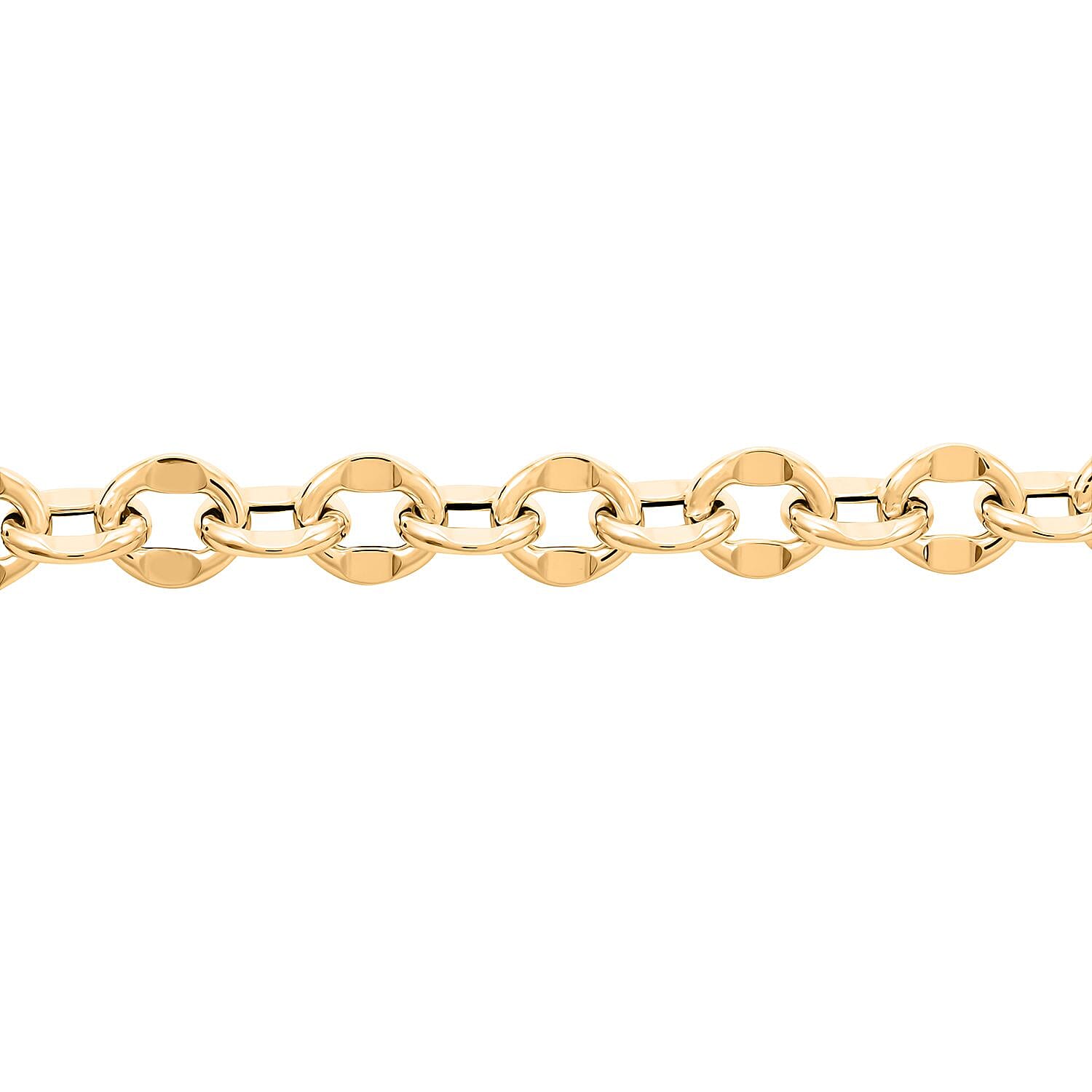 Piccolo Specchio Rolo Italian 10K Yellow Gold Bracelet (7.50 In) 3.60 Grams