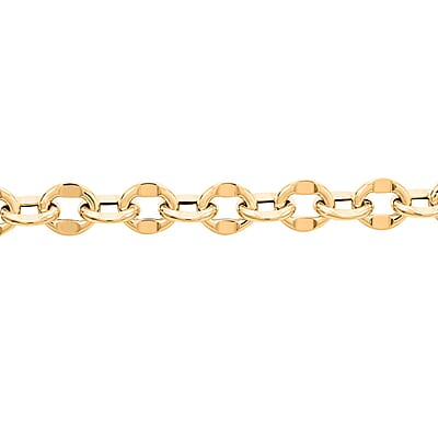 Piccolo Specchio Rolo Italian 10K Yellow Gold Bracelet (7.50 In) 3.60 Grams
