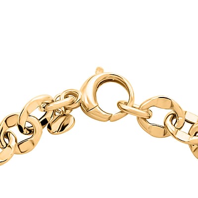 Piccolo Specchio Rolo Italian 10K Yellow Gold Bracelet (7.50 In) 3.60 Grams