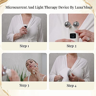 Luna'Mour 3-in-1 ElectraLume System Anti-Aging Microcurrent + Light Therapy Device