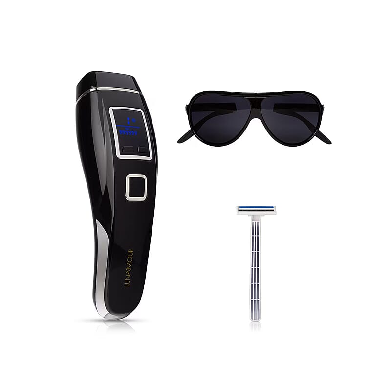 Luna'Mour CoolPro Intense Pulse Light Therapy Device Ice Technology, Skin Revitalizing, Blemish Lightening, and Hair Removing Device (FDA Approved)