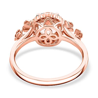 Certified and Appraised Luxoro AAA Palmeiras Pink Morganite, Diamond Ring in 14K Rose Gold 2.00 ctw (Size 11.0)