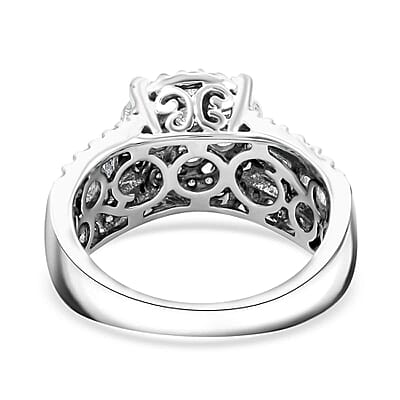 I2-I3 Diamond 1.00 ctw Ring in 10K White Gold (Size 10.0) 5.85 Grams
