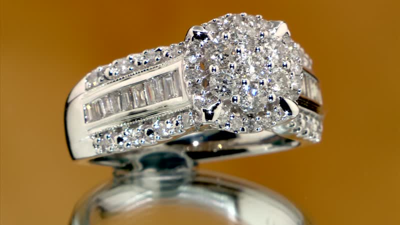 10K White Gold Diamond I2-I3 Ring 5.85 Grams 1.00 ctw (Del. in 10-12 Days)