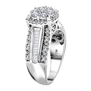 I2-I3 Diamond 1.00 ctw Ring in 10K White Gold (Size 6.0) 5.85 Grams 