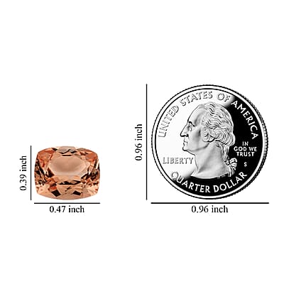 AAAA Marropino Morganite (Cush 12x10mm) 4.50 ctw