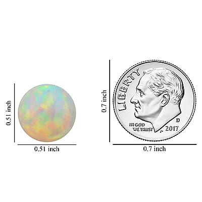AAAA Ethiopian Welo Opal (Rnd 13 mm) 5.00 ctw