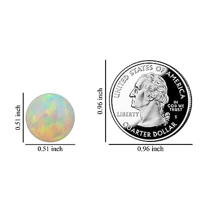 AAAA Ethiopian Welo Opal (Rnd 13 mm) 5.00 ctw