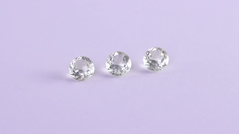 Lemon Quartz Set of 3 (Rnd 7 mm) 2.99 ctw Loose gemstone