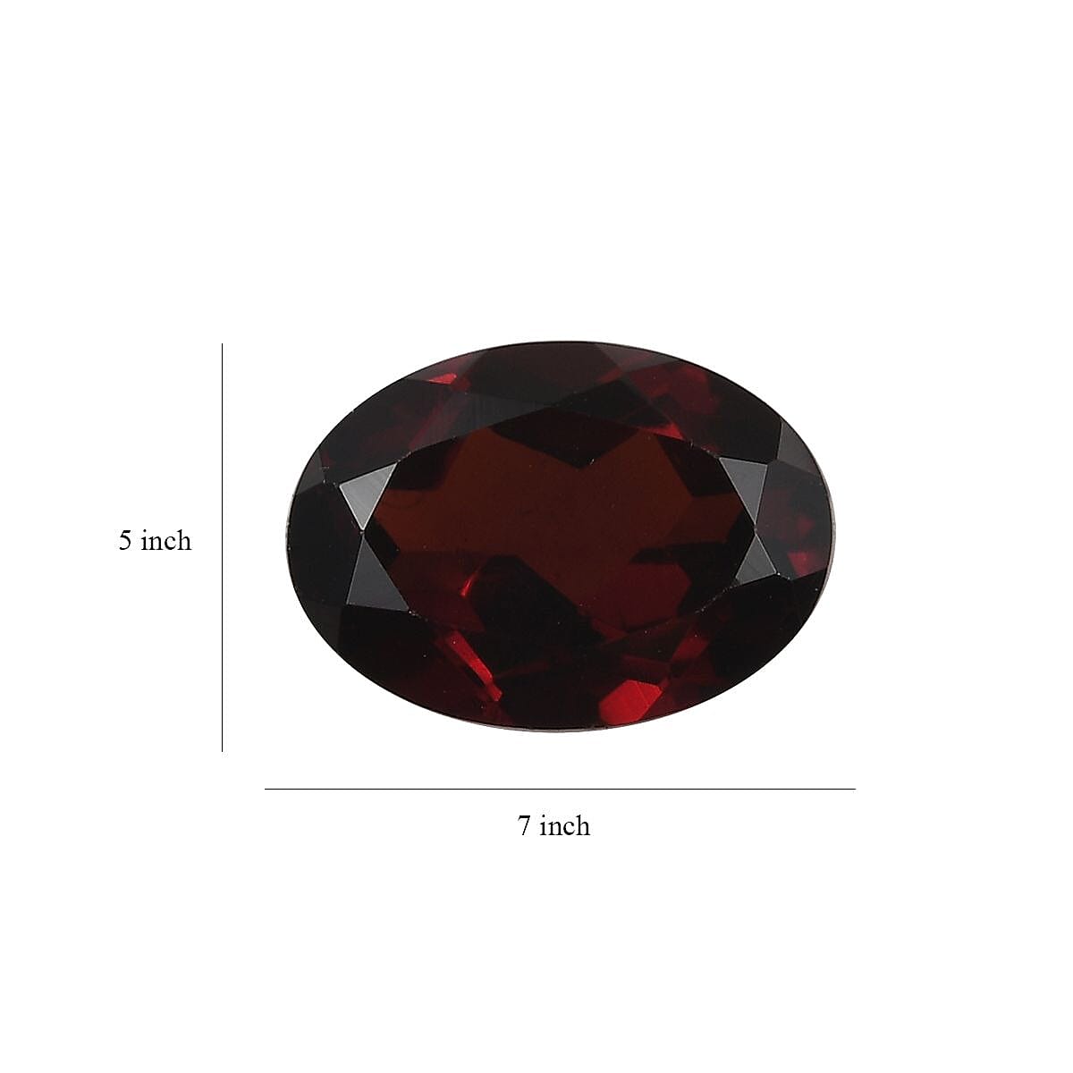 Mozambique Garnet (Ovl 7x5 mm) 0.80 ctw Loose gemstone image number 4