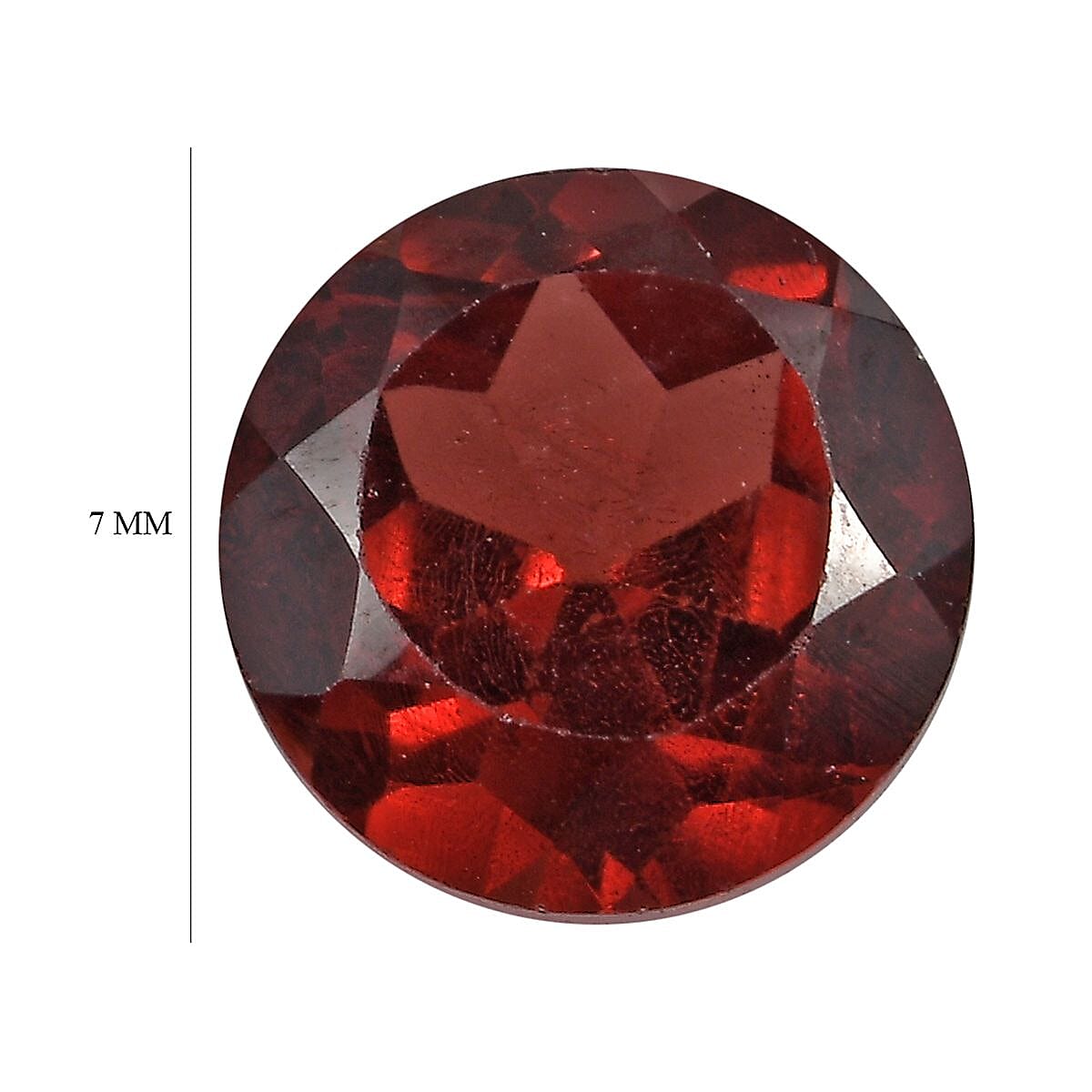 Mozambique Garnet Set of 2 (Rnd 7 mm) 2.66 ctw Loose gemstone image number 4