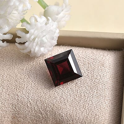 AA Mozambique Garnet (Sqr 8 mm) 2.44 ctw Loose gemstone