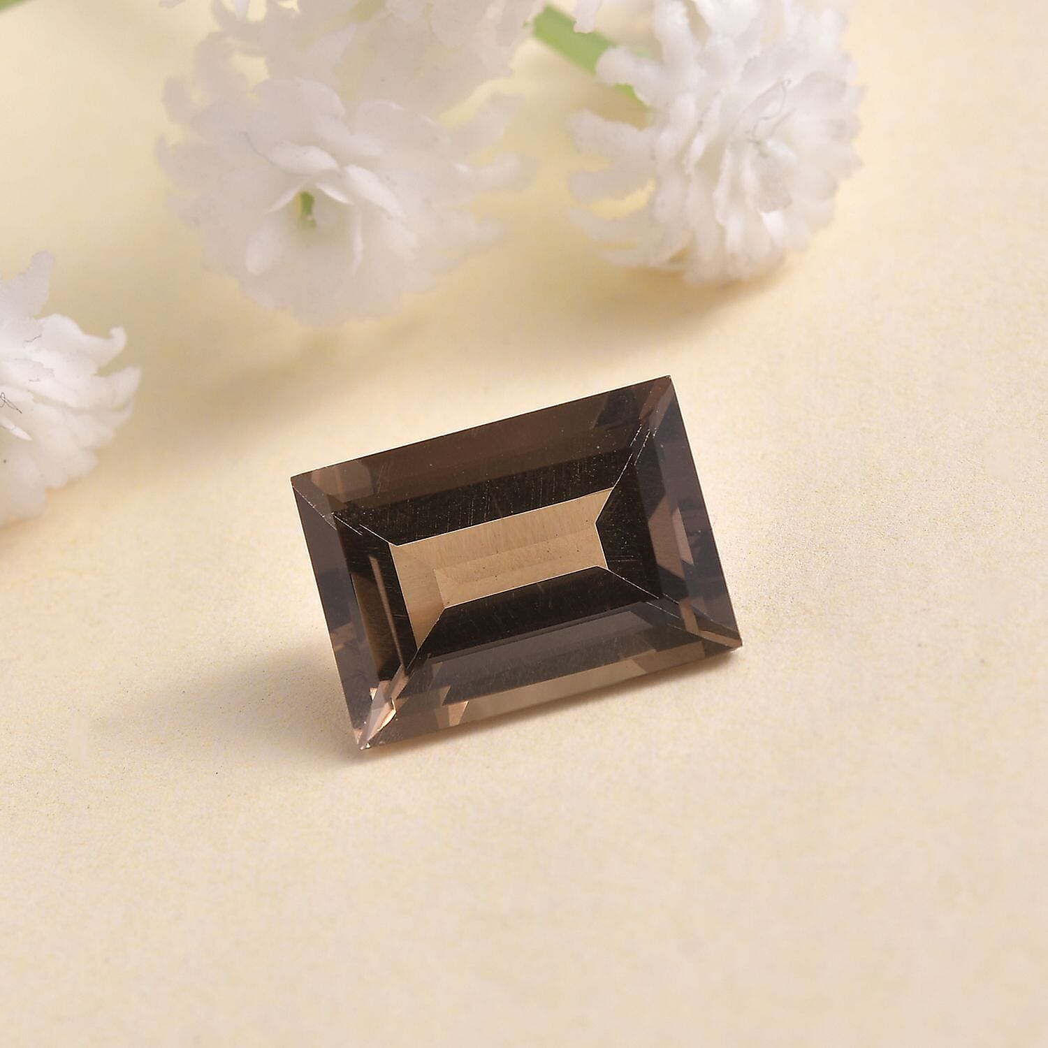 AA Brazilian Smoky Quartz (Bgt 14x10 mm) 6.36 ctw Loose Gemstone