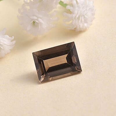 AA Brazilian Smoky Quartz (Bgt 14x10 mm) 6.36 ctw Loose Gemstone