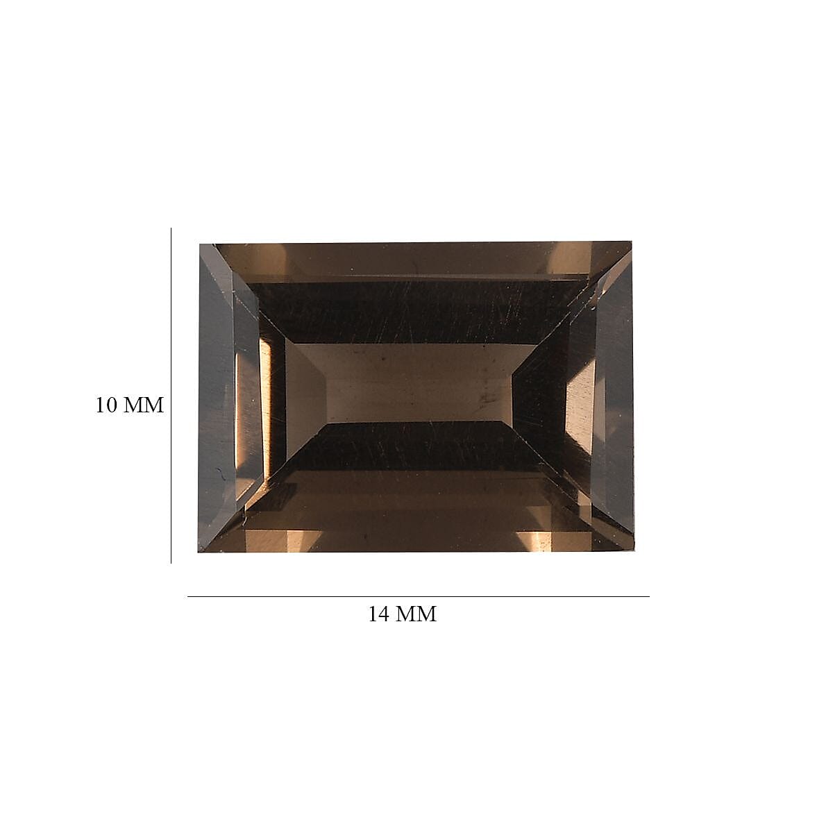 AA Brazilian Smoky Quartz (Bgt 14x10 mm) 6.36 ctw Loose Gemstone image number 4