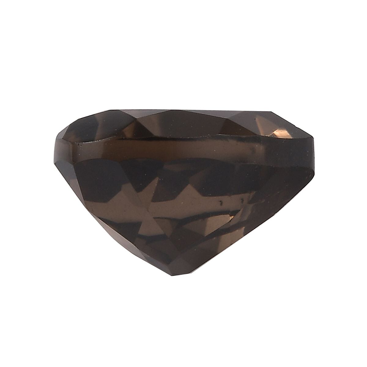 Brazilian Smoky Quartz (Hrt 12 mm) 4.45 ctw Loose Gemstone image number 2