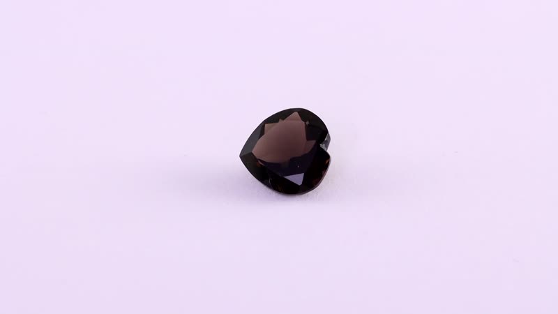 AA Brazilian Smoky Quartz (Hrt 12 mm) 4.35 ctw Loose Gemstone