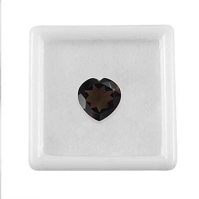 AA Brazilian Smoky Quartz (Hrt 12 mm) 4.35 ctw Loose Gemstone