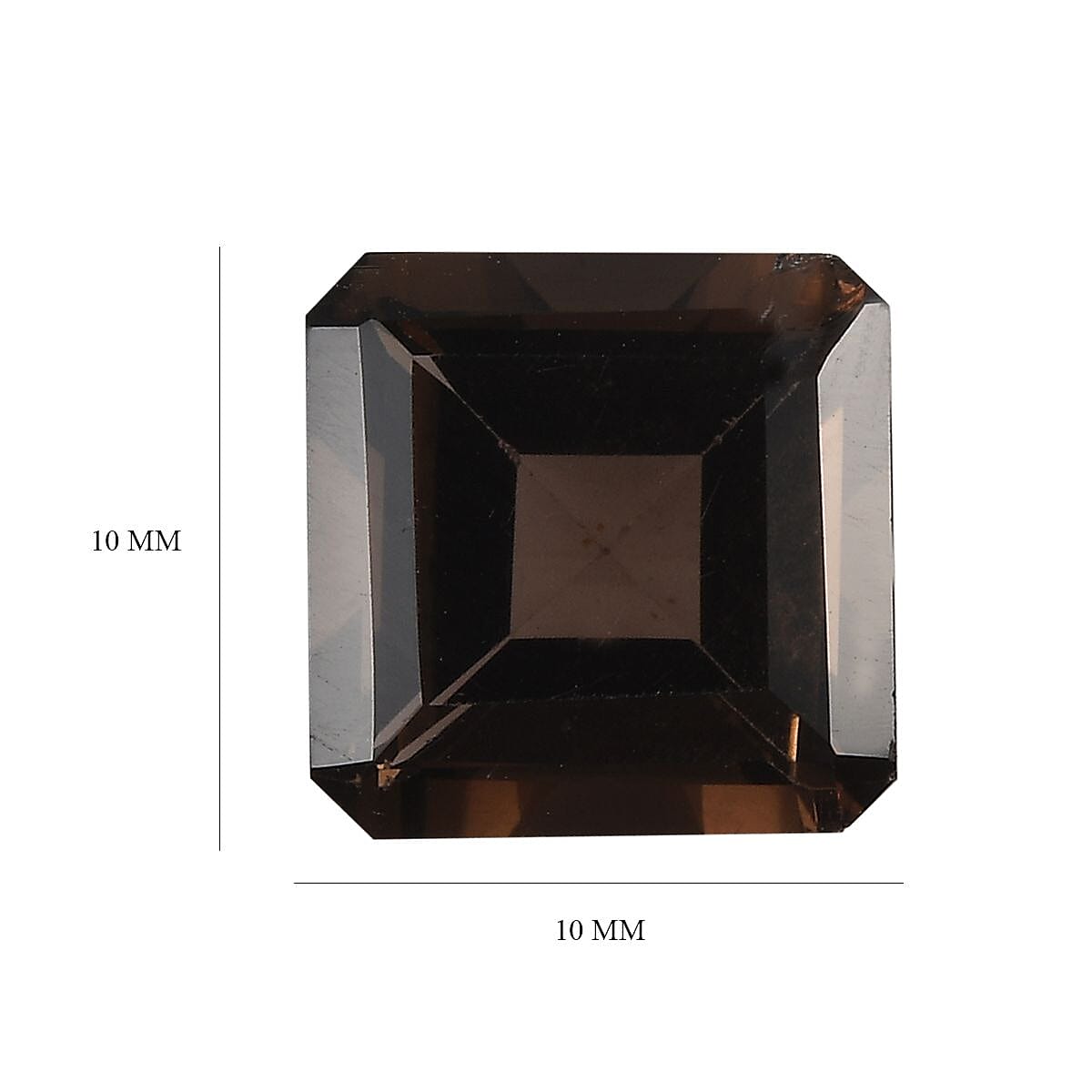 AA Brazilian Smoky Quartz (Oct 10x10 mm) 4.38 ctw Loose Gemstone