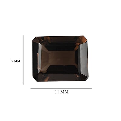 AA Brazilian Smoky Quartz Set of 2 (Oct 11x9 mm) 7.50 ctw Loose Gemstone
