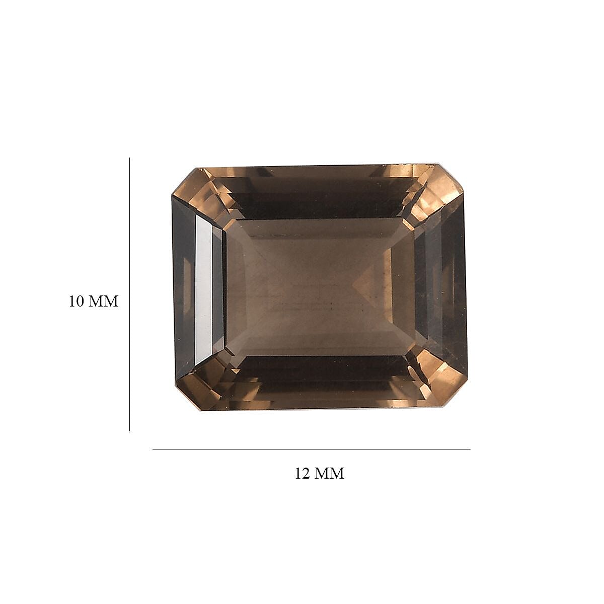 Brazilian Smoky Quartz (Oct 12x10 mm) 5.02 ctw Loose Gemstone