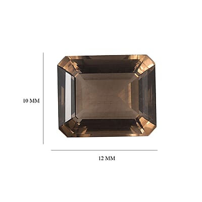 Brazilian Smoky Quartz (Oct 12x10 mm) 5.02 ctw Loose Gemstone