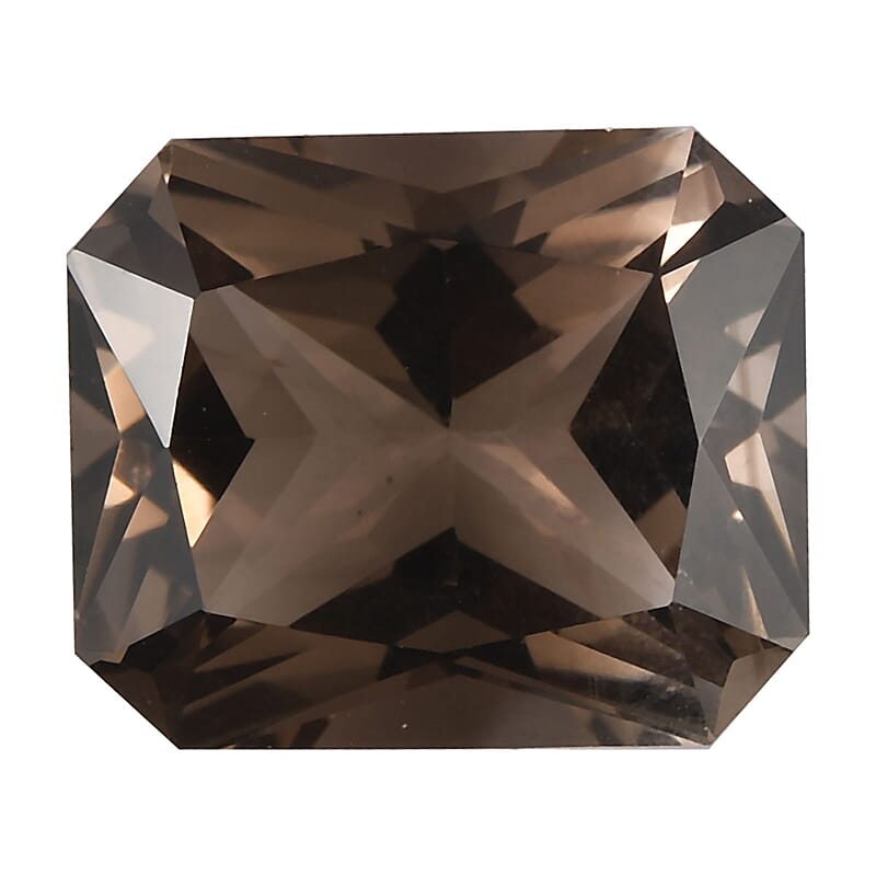 Radiant Cut Brazilian Smoky Quartz (Oct 12x10 mm) 4.88 ctw Loose Gemstone