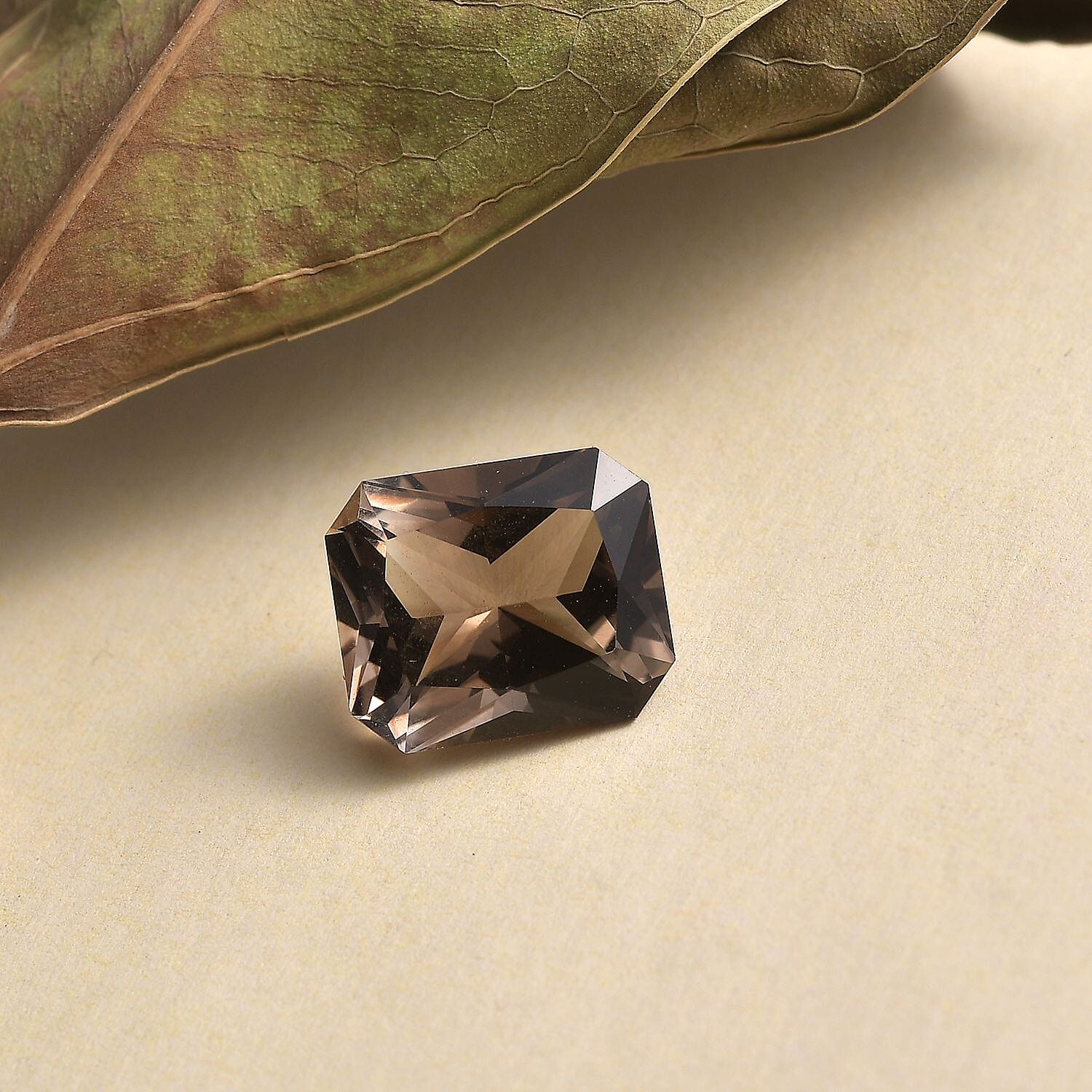 Radiant Cut Brazilian Smoky Quartz (Oct 12x10 mm) 4.88 ctw Loose Gemstone