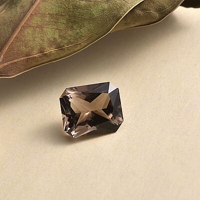 Radiant Cut Brazilian Smoky Quartz (Oct 12x10 mm) 4.88 ctw Loose Gemstone