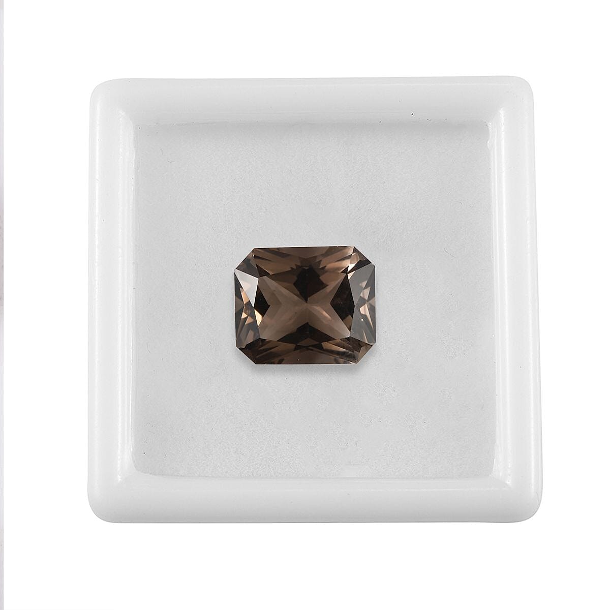 Radiant Cut Brazilian Smoky Quartz (Oct 12x10 mm) 4.88 ctw Loose Gemstone