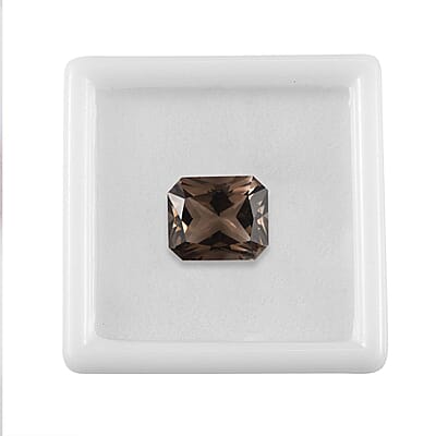 Radiant Cut Brazilian Smoky Quartz (Oct 12x10 mm) 4.88 ctw Loose Gemstone