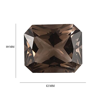 Radiant Cut Brazilian Smoky Quartz (Oct 12x10 mm) 4.88 ctw Loose Gemstone
