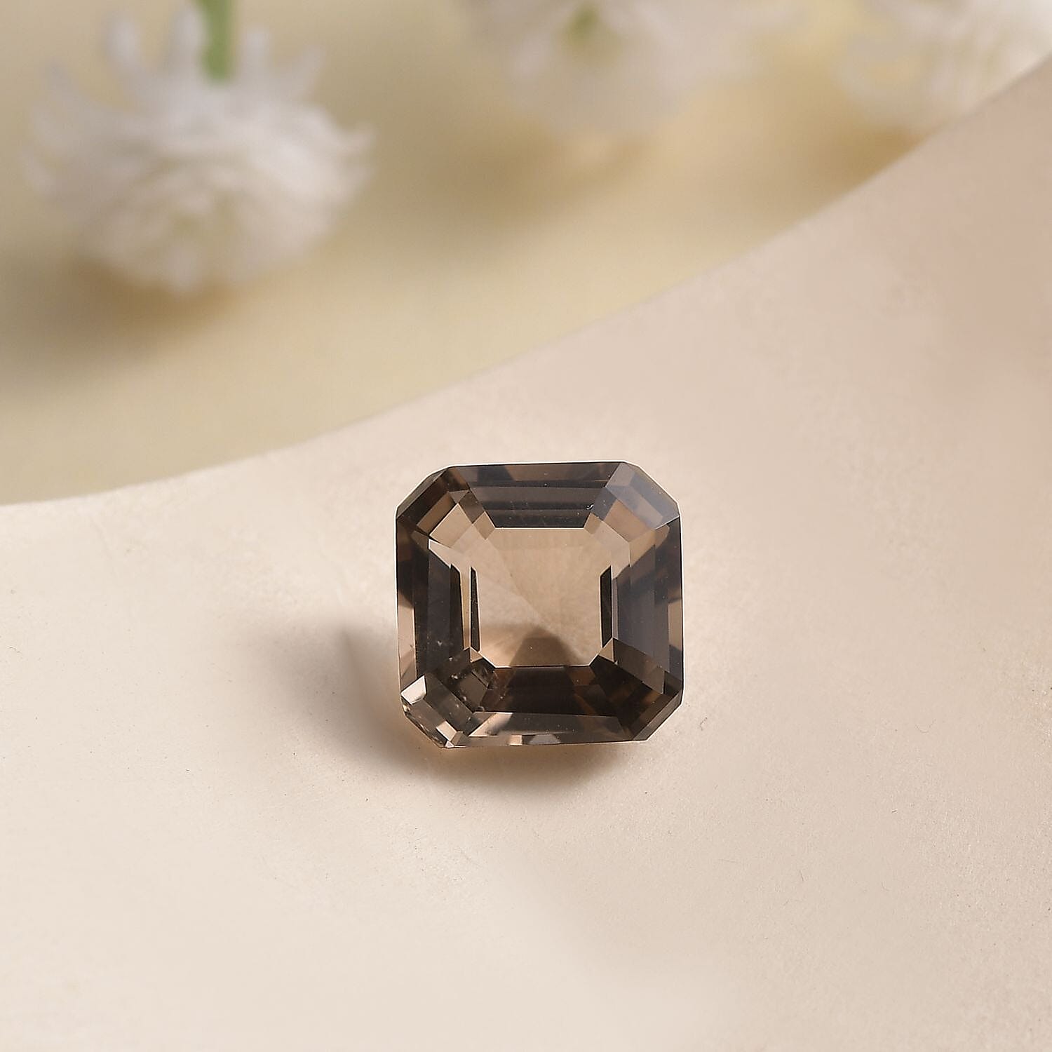 Asscher Cut Brazilian Smoky Quartz (Oct 9x9 mm) 2.89 ctw Loose Gemstone