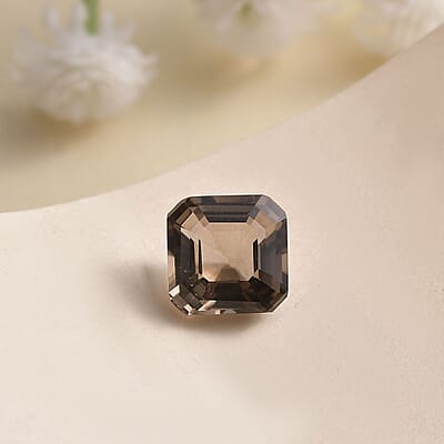Asscher Cut Brazilian Smoky Quartz (Oct 9x9 mm) 2.89 ctw Loose Gemstone