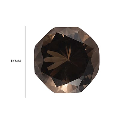 AA Brazilian Smoky Quartz (Octillion 12 mm) 6.69 ctw Loose Gemstone